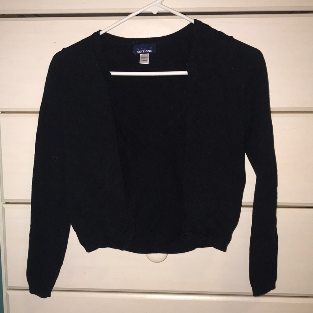 Black cardigan